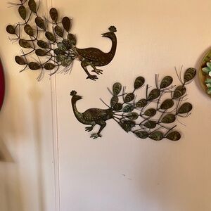 Artistic Metal Peacock Wall Sculpture